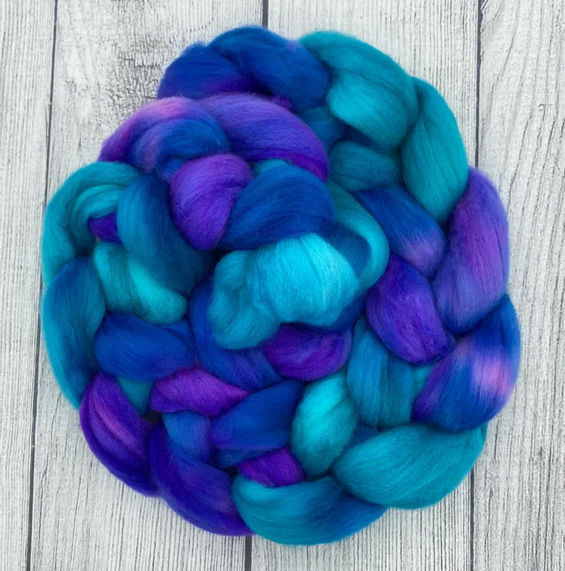 Baddie hand dyed fiber