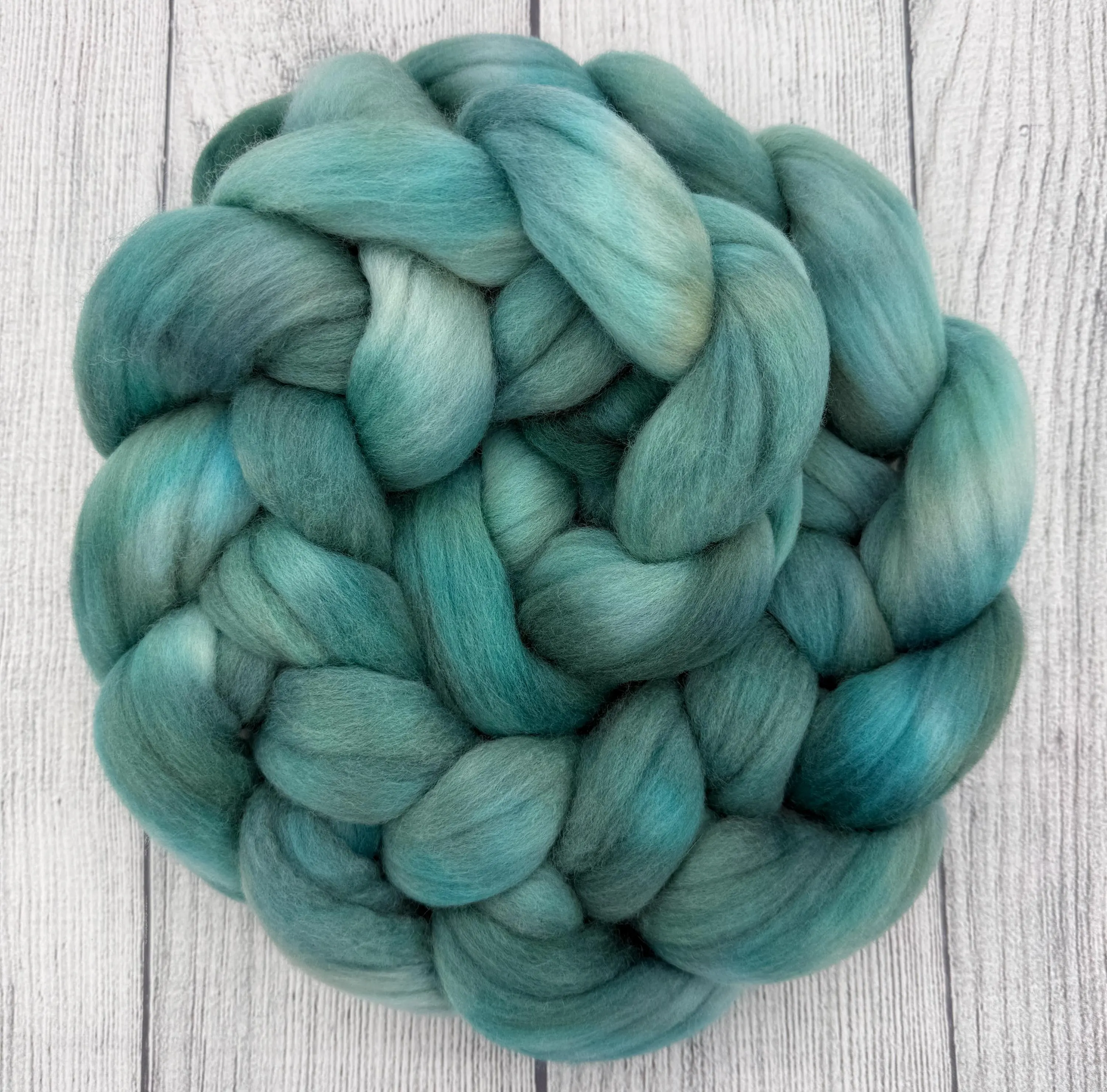 Buns hand dyed fiber