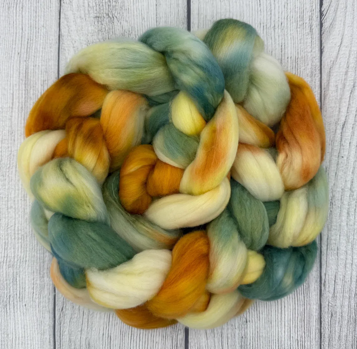 Chopped hand dyed fiber