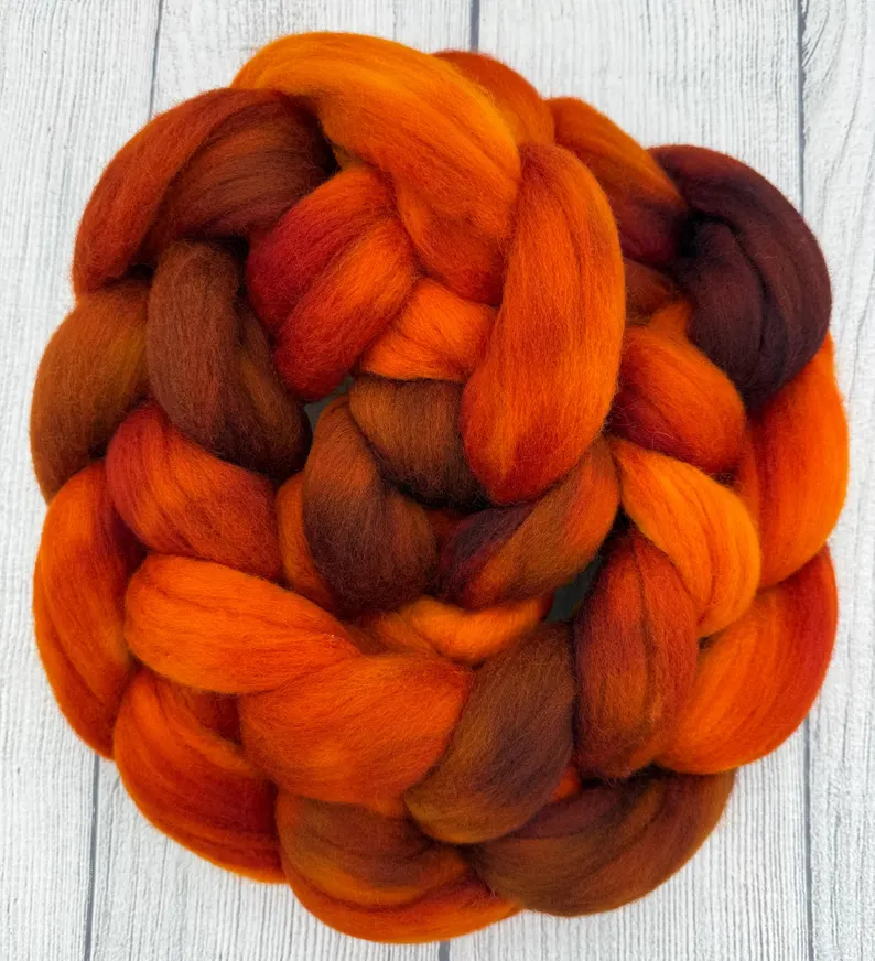 Flex hand dyed fiber