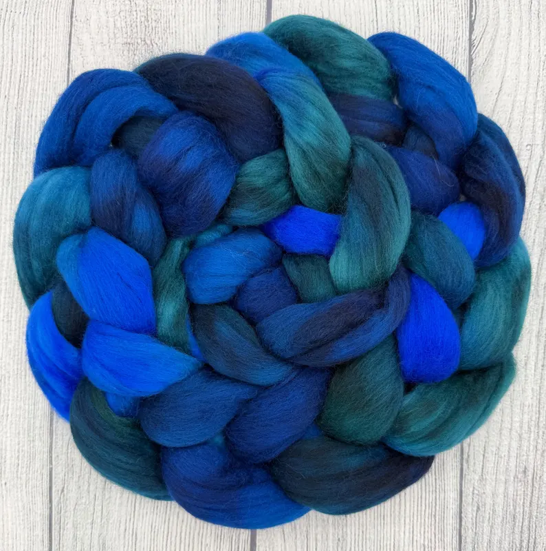 Glaze hand dyed fiber