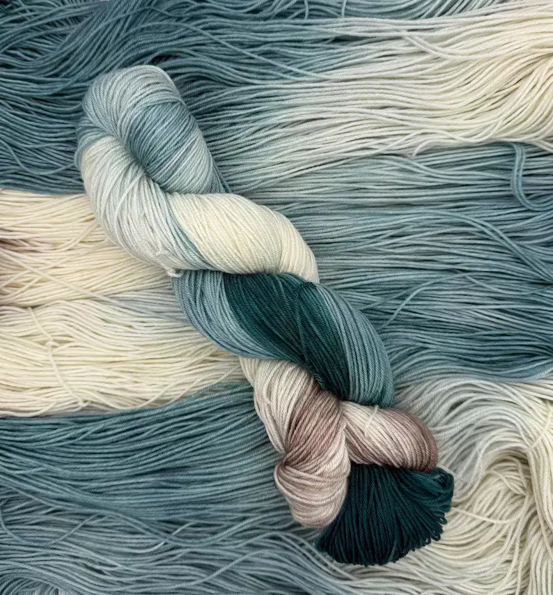 IYKYK hand dyed yarn by AJem Fiber Arts