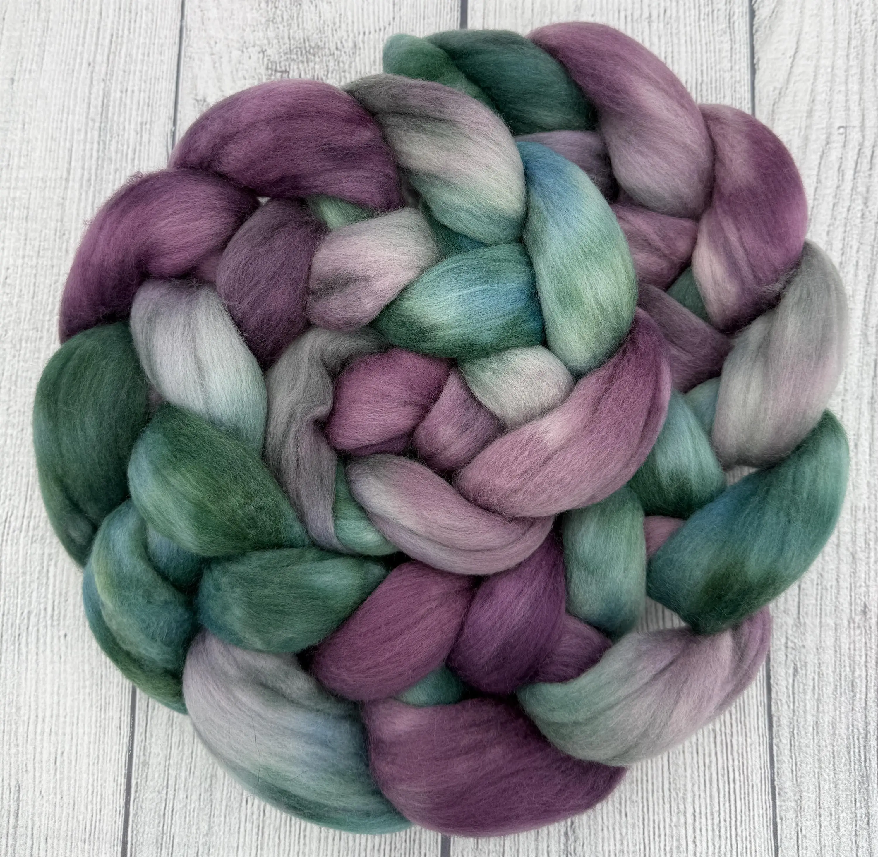 Larping hand dyed spinning fiber by AJem Fiber Arts
