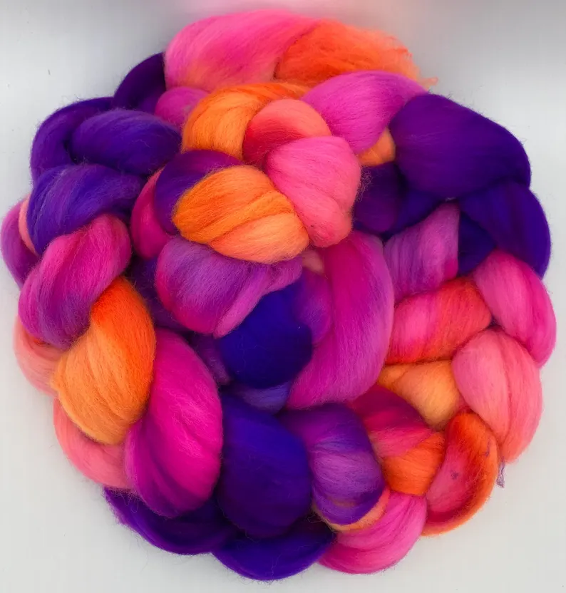 My Bad hand dyed fiber