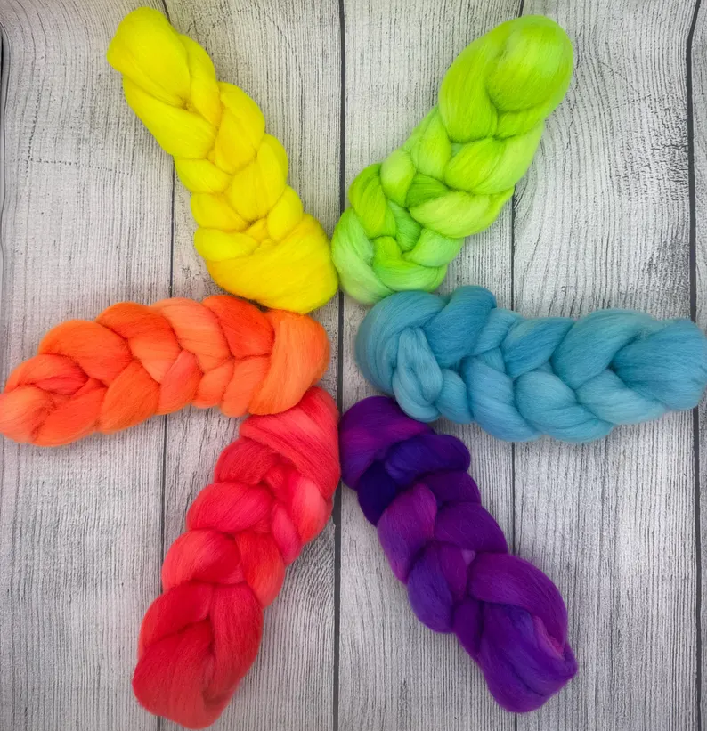 My Eyes! hand dyed fiber