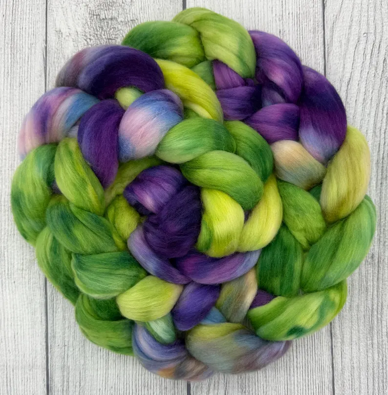 Peak hand dyed fiber