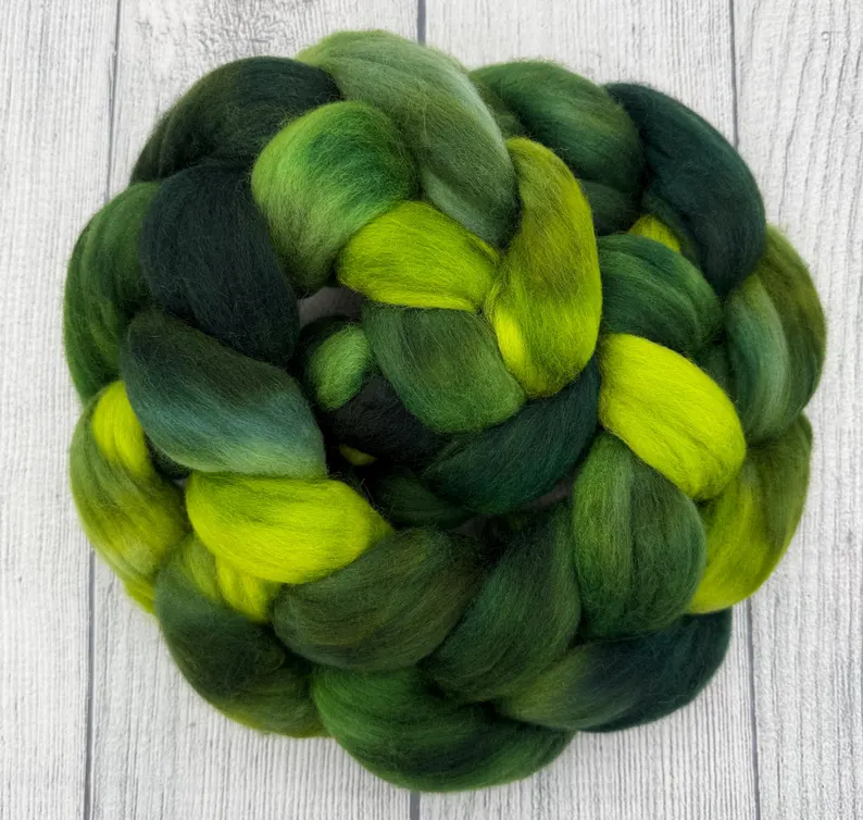 Slime You Out hand dyed fiber