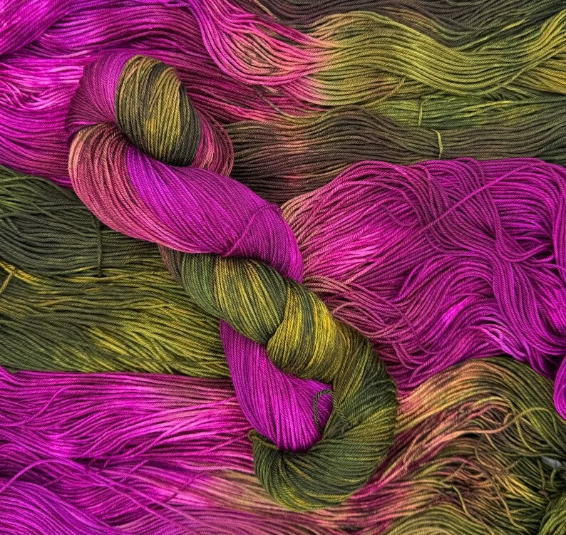 Ur Done hand dyed yarn by AJem Fiber Arts